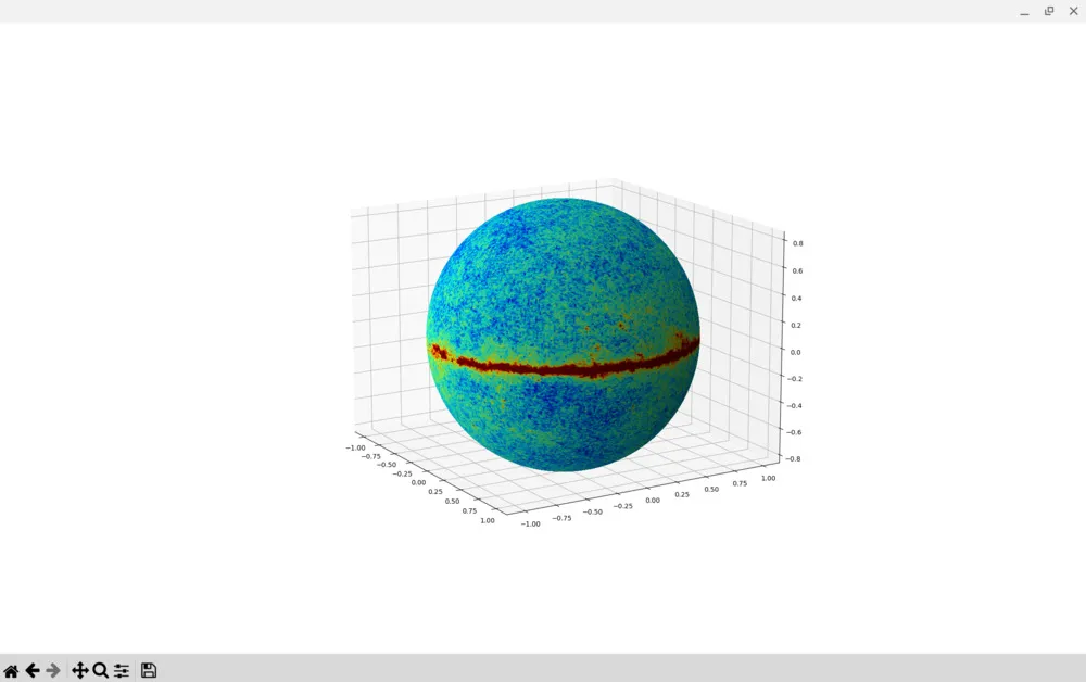 Screenshot of the 3D plot with matplotlib
